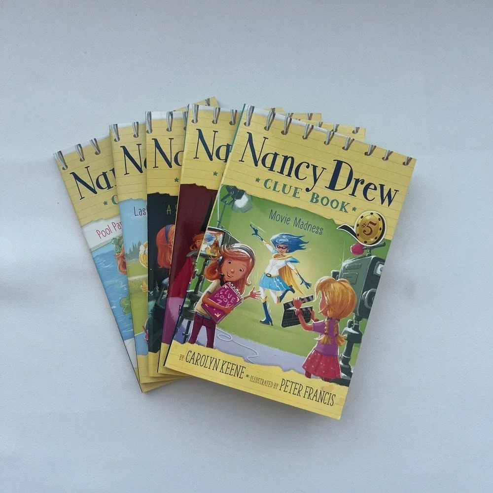 Nancy Drew Clue Book Paperback Books 1-5 By: Carolyn Keene, Lot of 5 Books